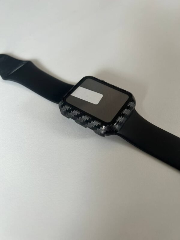 Harte Schutzhülle für Apple Watch Series 3/2/1 42 MM: Rundum-Schutz in Carbon Fibre Farbe