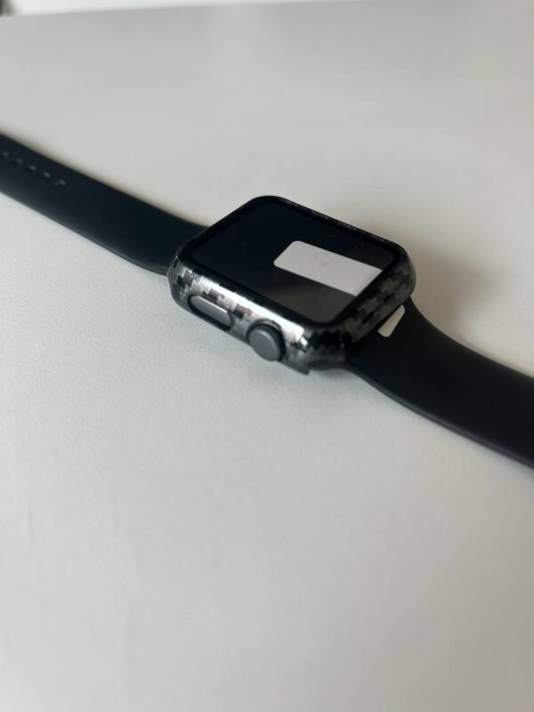 Harte Schutzhülle für Apple Watch Series 3/2/1 42 MM: Rundum-Schutz in Carbon Fibre Farbe – Bild 3